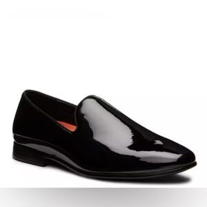 Mix No.6 Hagen Men’s black patent leather slip-on loafers, size 8.5